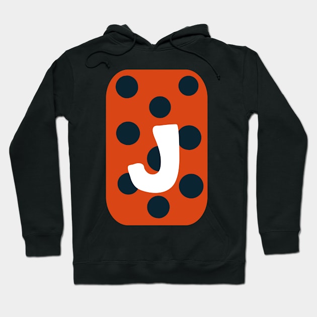 Letter  J - Colorful Square Alphabet Letters Hoodie by giftideas